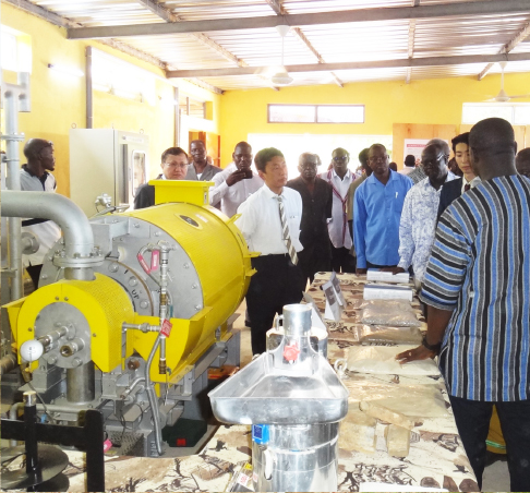 Handover ceremony for fertilizer production equipment